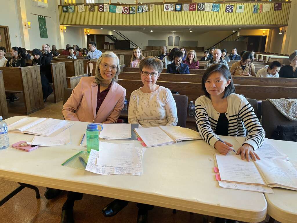 Grade 3 adjudicators - Jane Yu, Elena Ilin and July Yen